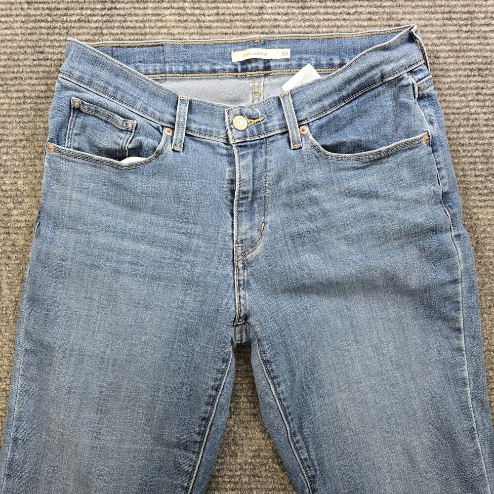 Levi’s Curvy Bootcut Jeans Womens 30x32 Blue Stretch - Picture 4 of 9
